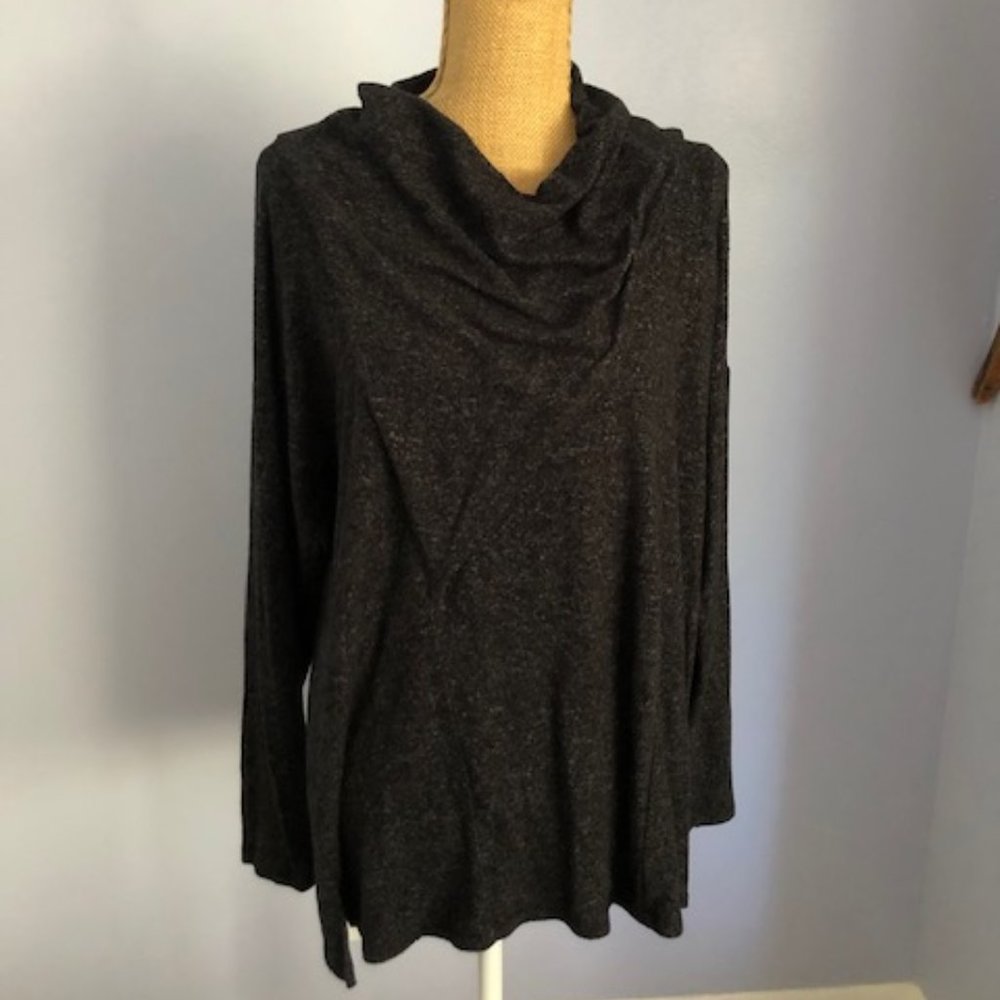 Simply Vera Gray Cowl Neck Shirt